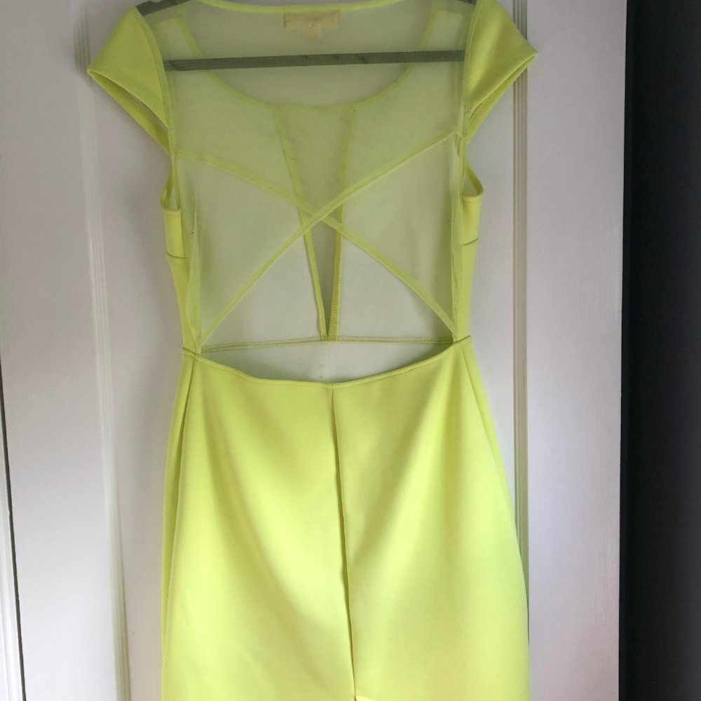 Black Swan Noire Chartreuse Body Con Dress - Picture 4 of 6
